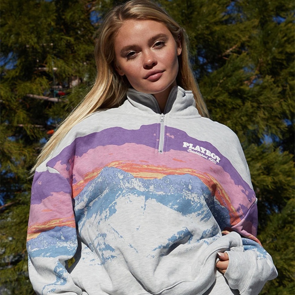 Playboy half zip sweater